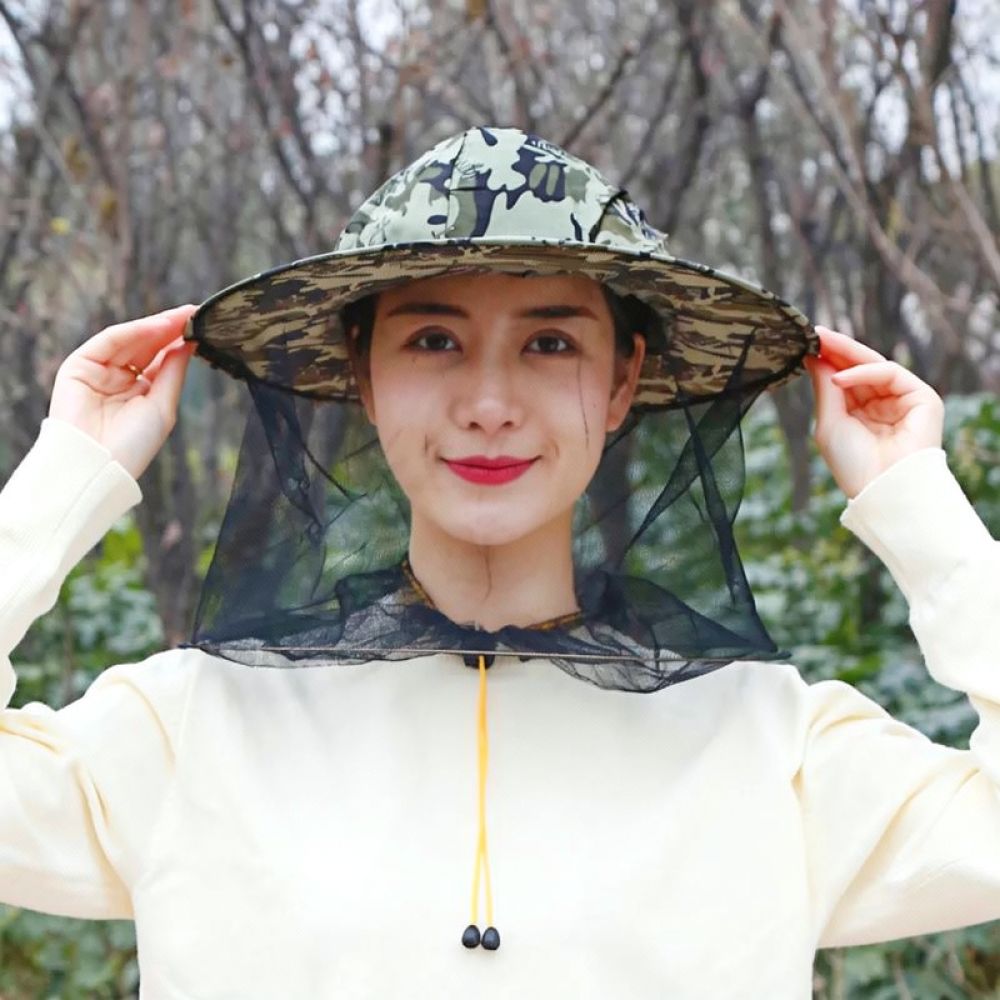 Anti Bee Mosquito Net Hat Beek - Agriculture Farming Hats ulasan dan harga