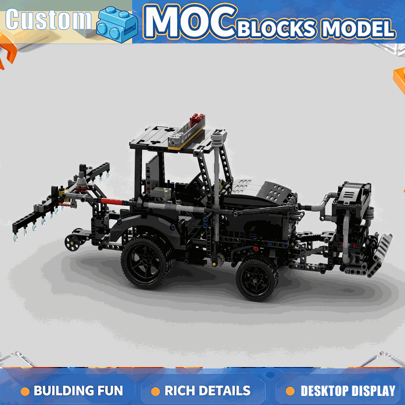 1326PCS Farm Tractor MOC Build - Agriculture Farming Education ulasan dan harga
